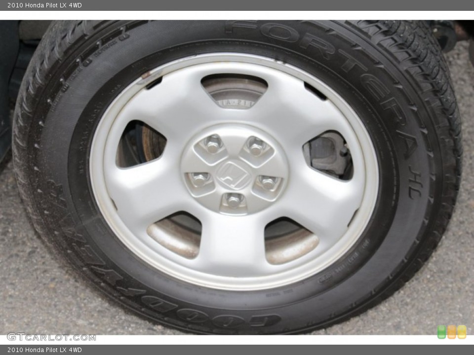 2010 Honda Pilot LX 4WD Wheel and Tire Photo #79715702