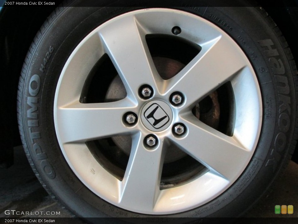 2007 Honda Civic EX Sedan Wheel and Tire Photo #79728655