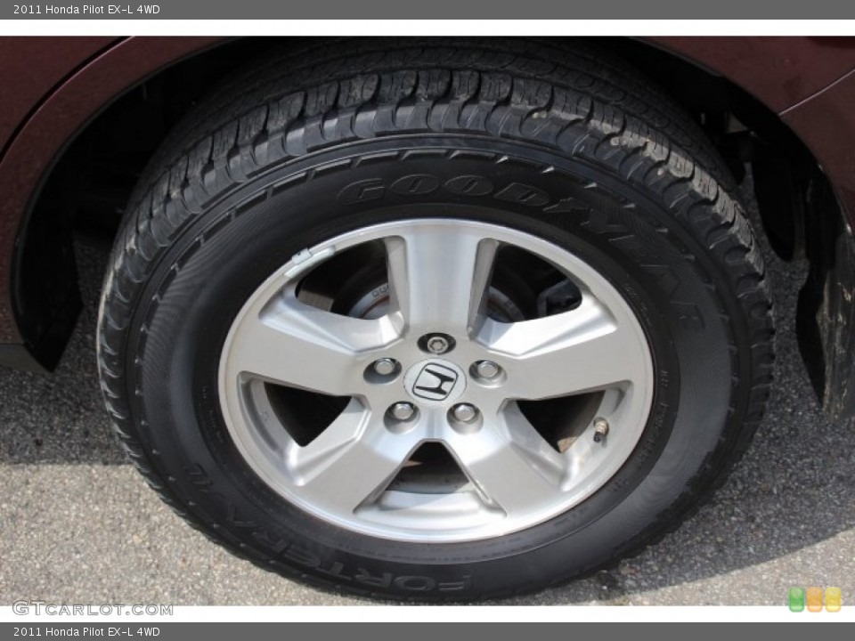 2011 Honda Pilot EX-L 4WD Wheel and Tire Photo #79741605