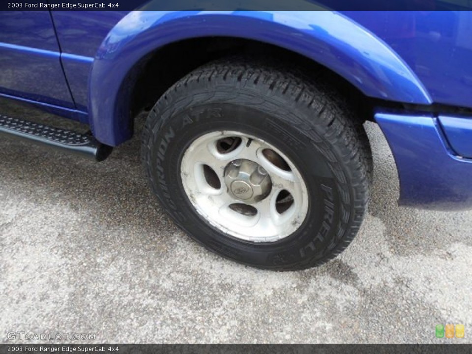 2003 Ford Ranger Edge SuperCab 4x4 Wheel and Tire Photo #79750330