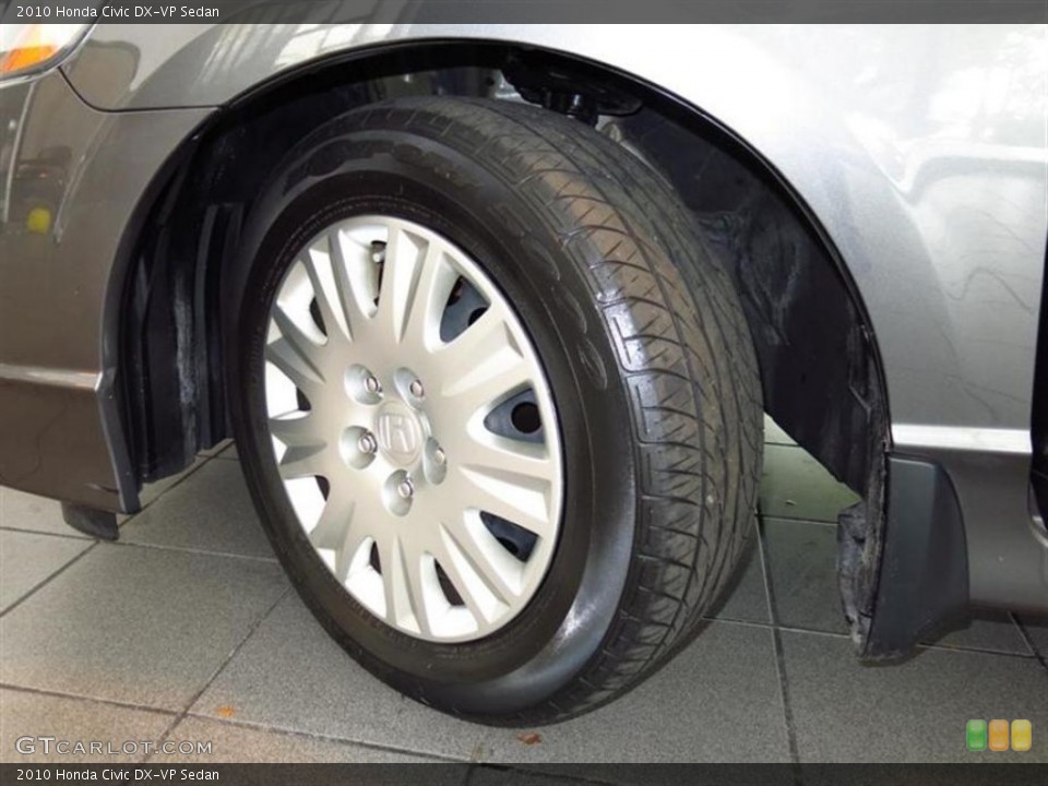 2010 Honda Civic DX-VP Sedan Wheel and Tire Photo #79764199