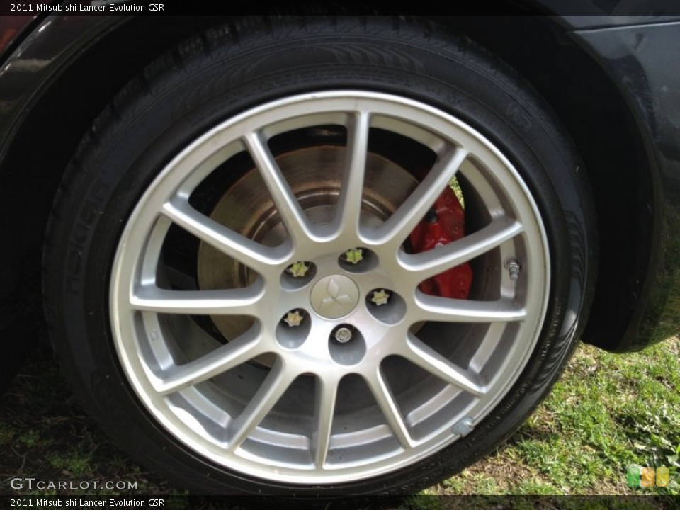 2011 Mitsubishi Lancer Evolution GSR Wheel and Tire Photo #79783559