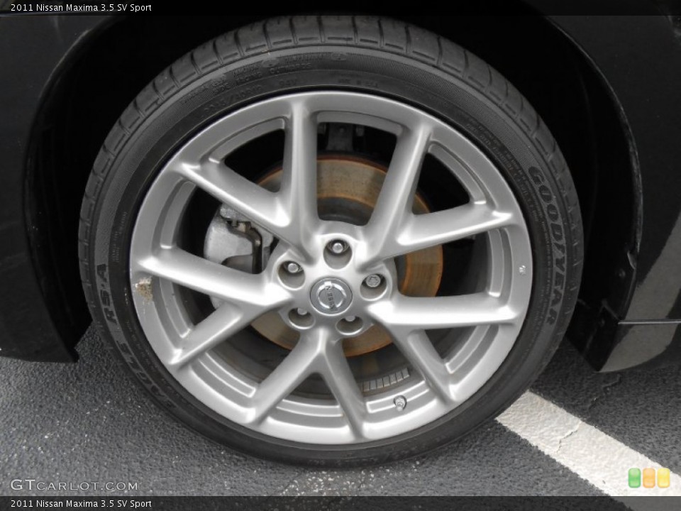 2011 Nissan Maxima 3.5 SV Sport Wheel and Tire Photo #79802394