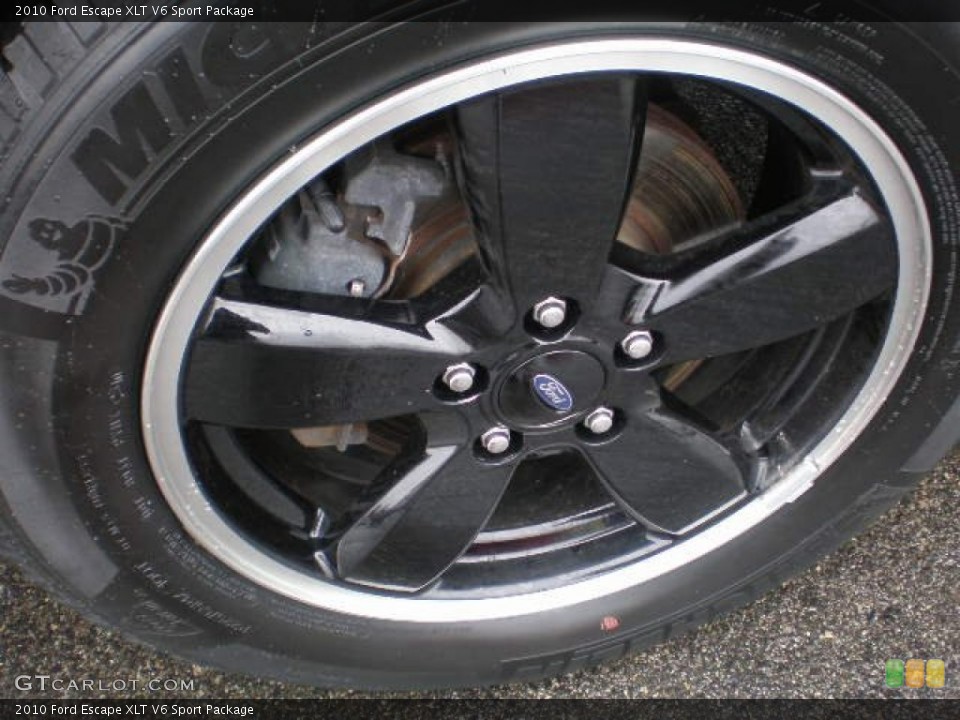 2010 Ford Escape XLT V6 Sport Package Wheel and Tire Photo #79821012