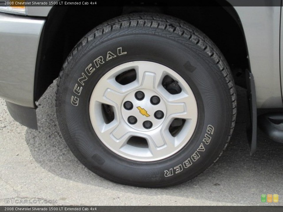2008 Chevrolet Silverado 1500 LT Extended Cab 4x4 Wheel and Tire Photo #79870776