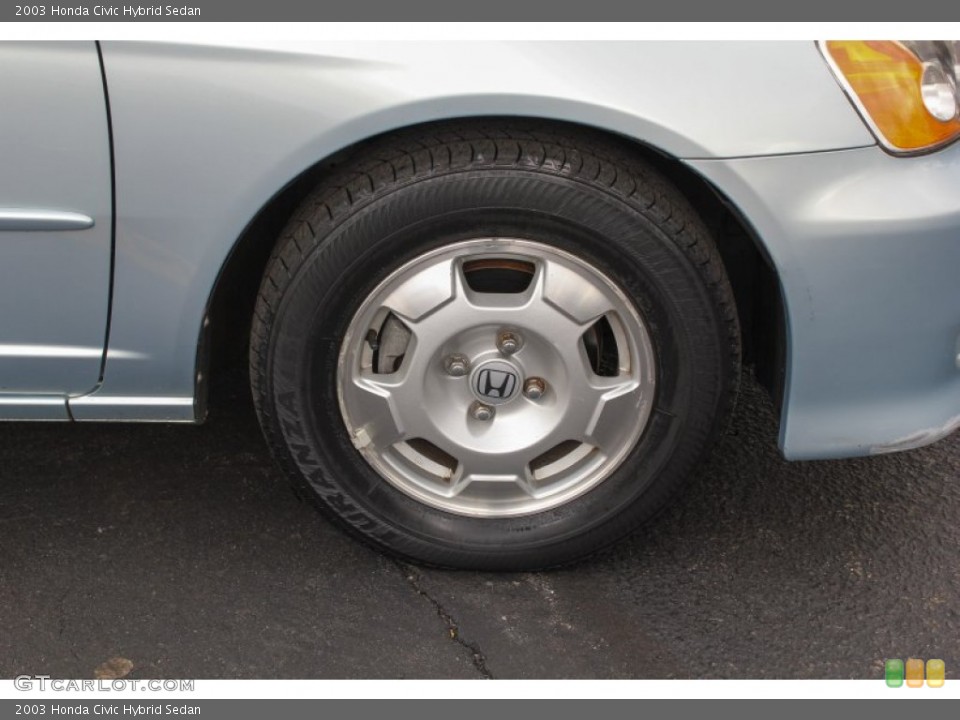 2003 Honda Civic Hybrid Sedan Wheel and Tire Photo #79871577