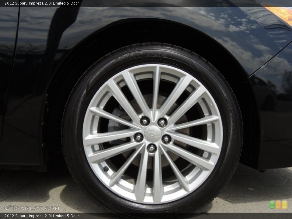 2012 Subaru Impreza 2.0i Limited 5 Door Wheel and Tire Photo #79897443