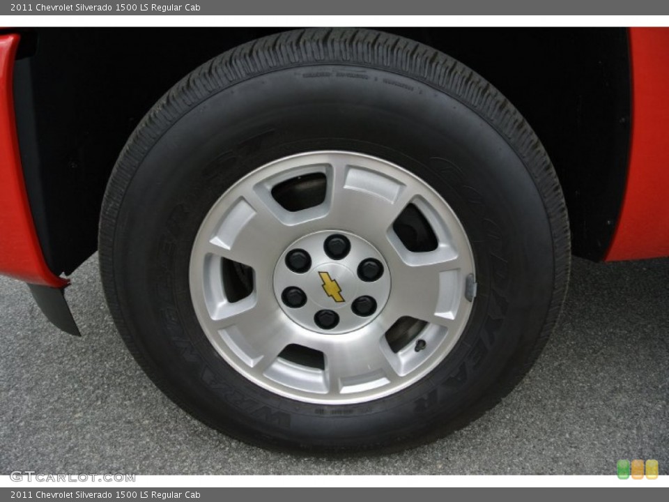 2011 Chevrolet Silverado 1500 LS Regular Cab Wheel and Tire Photo #79933317