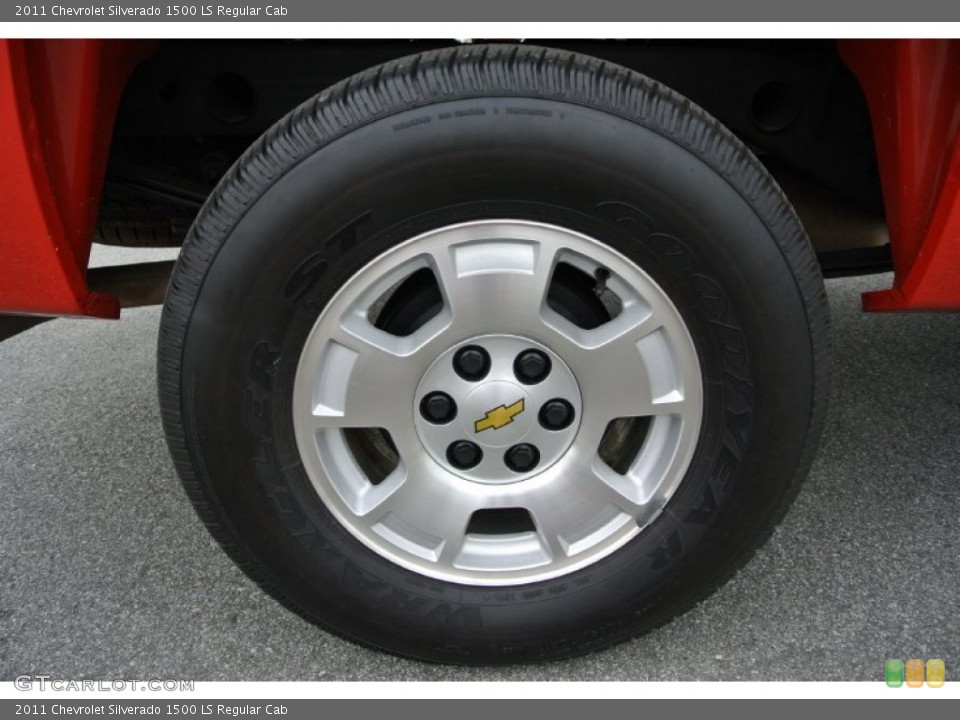 2011 Chevrolet Silverado 1500 LS Regular Cab Wheel and Tire Photo #79933345