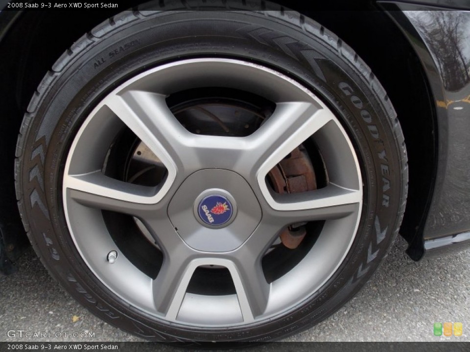 2008 Saab 9-3 Aero XWD Sport Sedan Wheel and Tire Photo #79994180