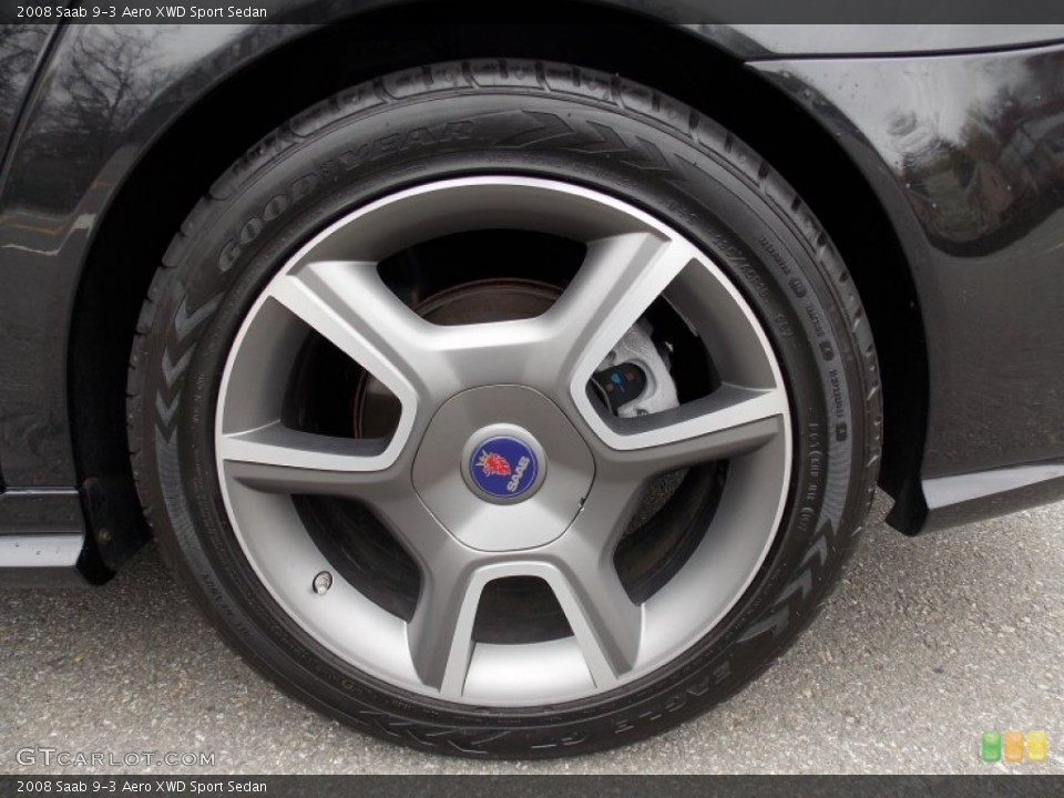 2008 Saab 9-3 Aero XWD Sport Sedan Wheel and Tire Photo #79994218