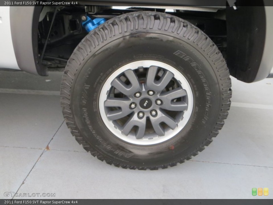 2011 Ford F150 SVT Raptor SuperCrew 4x4 Wheel and Tire Photo #80004033