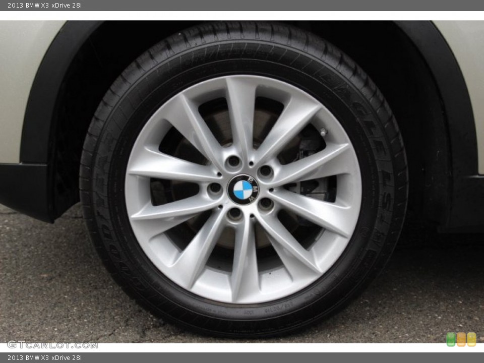 2013 BMW X3 xDrive 28i Wheel and Tire Photo #80006078
