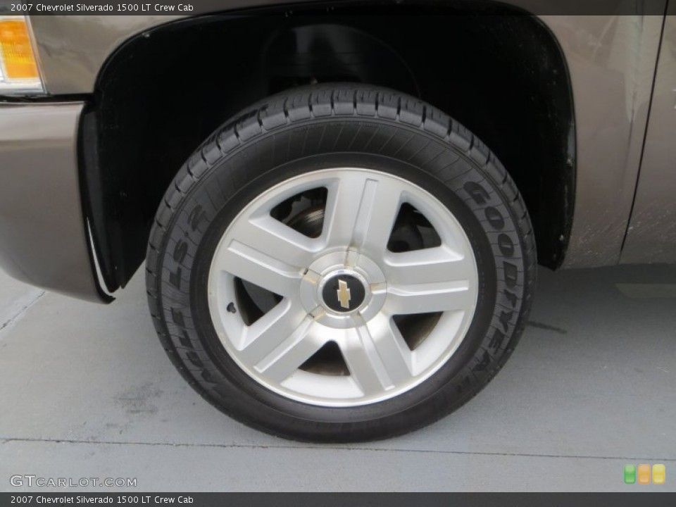 2007 Chevrolet Silverado 1500 LT Crew Cab Wheel and Tire Photo #80006858