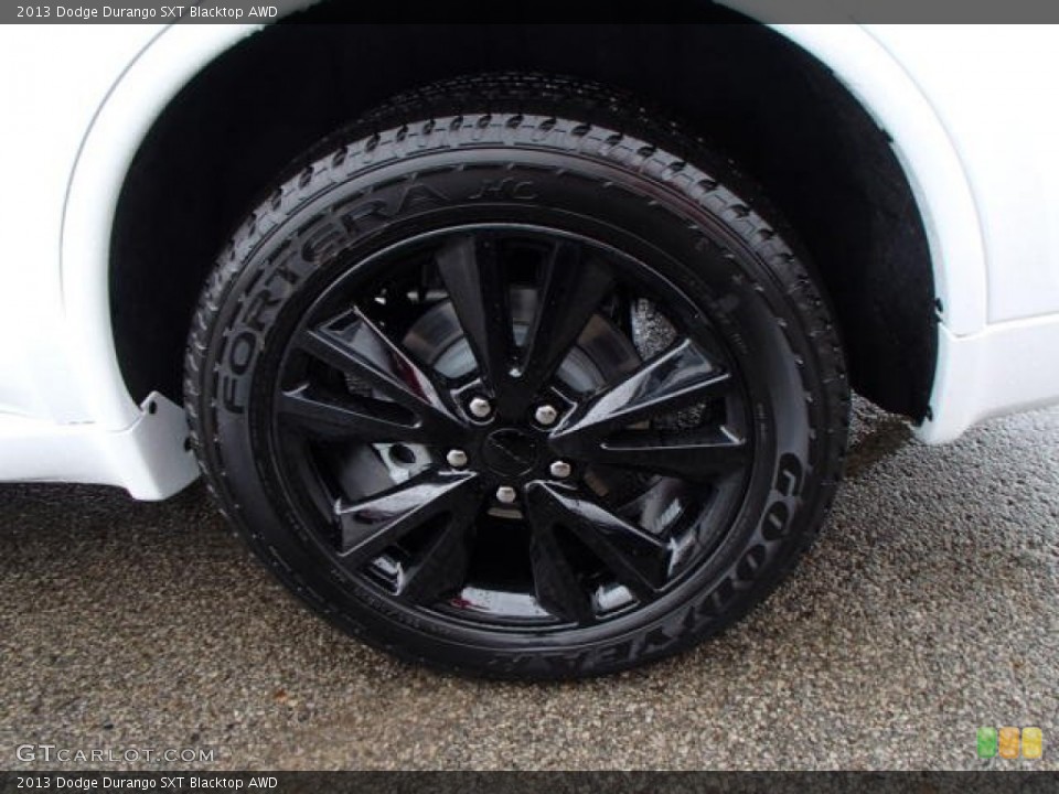 2013 Dodge Durango SXT Blacktop AWD Wheel and Tire Photo #80014671