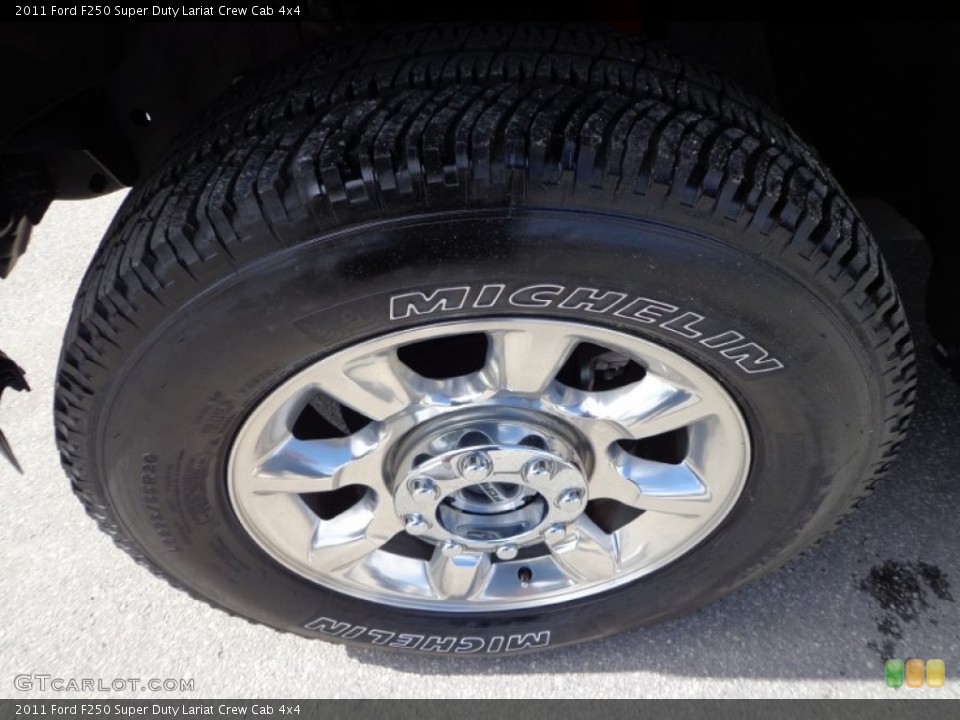 2011 Ford F250 Super Duty Lariat Crew Cab 4x4 Wheel and Tire Photo #80027171