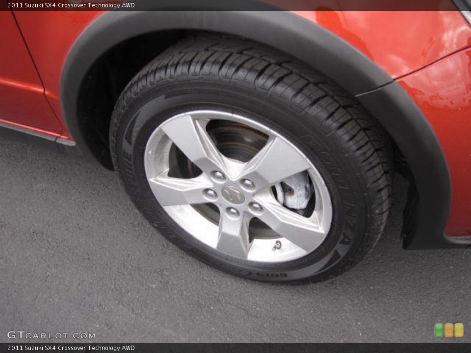 2011 Suzuki SX4 Crossover Technology AWD Wheel and Tire Photo #80044186