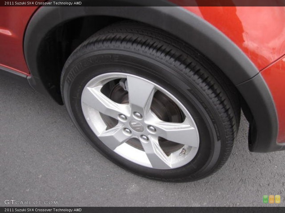 2011 Suzuki SX4 Crossover Technology AWD Wheel and Tire Photo #80044220