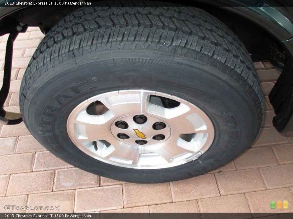 2013 Chevrolet Express LT 1500 Passenger Van Wheel and Tire Photo #80055505