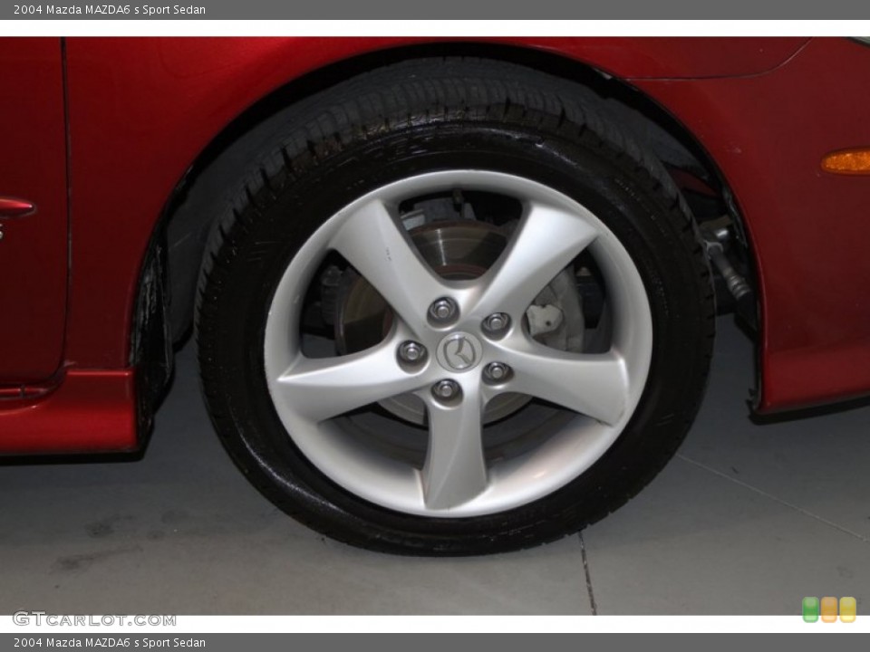 2004 Mazda MAZDA6 s Sport Sedan Wheel and Tire Photo #80056876