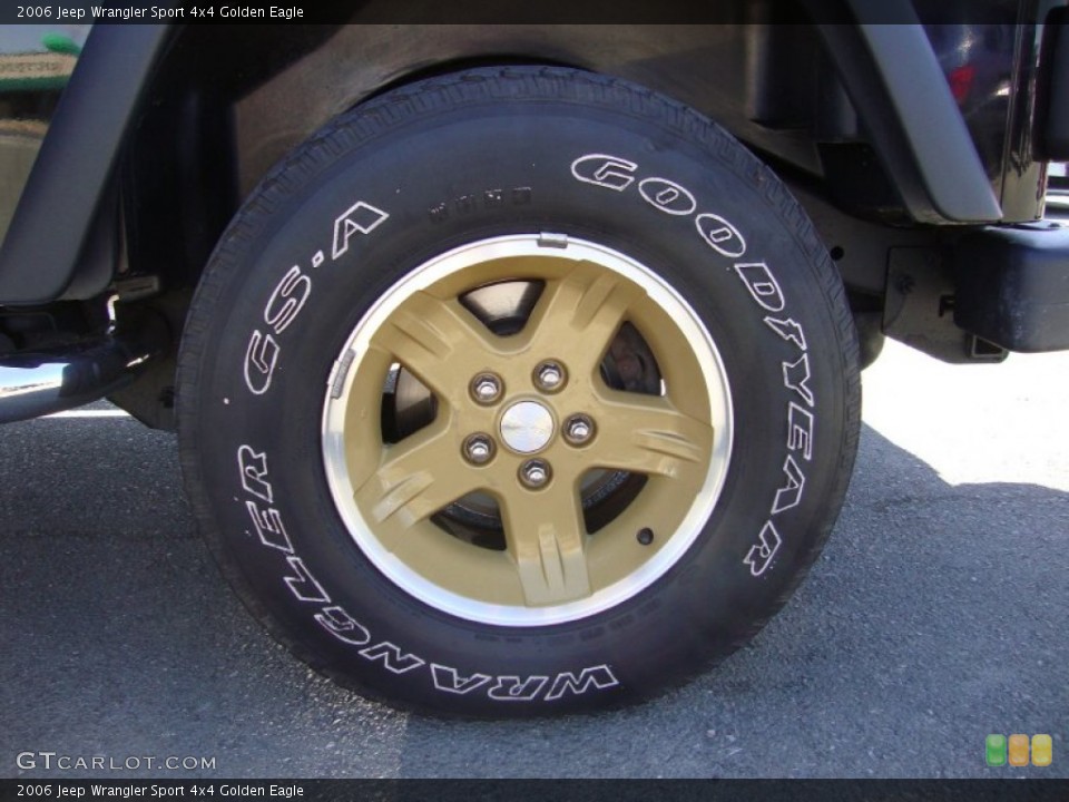 2006 Jeep Wrangler Sport 4x4 Golden Eagle Wheel and Tire Photo #80058214