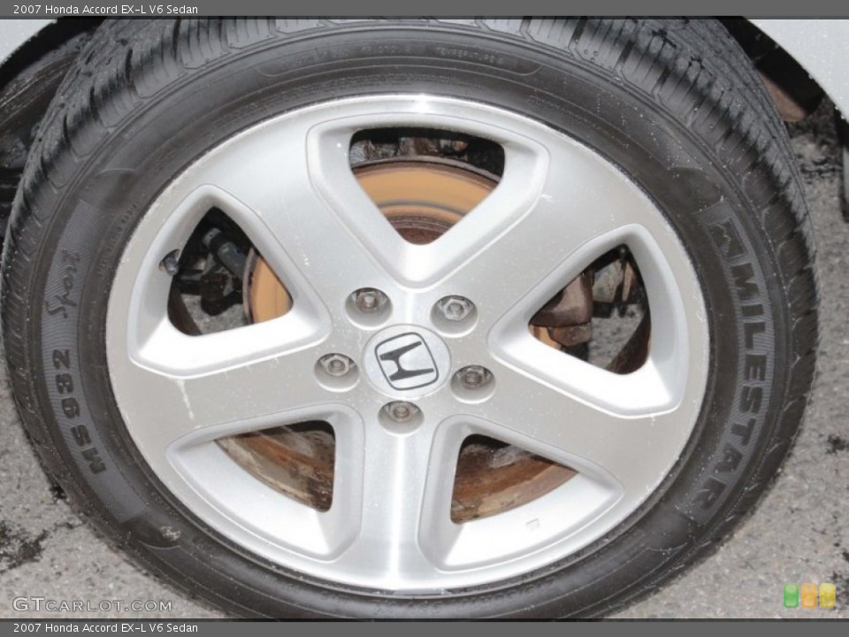 2007 Honda Accord EX-L V6 Sedan Wheel and Tire Photo #80059608