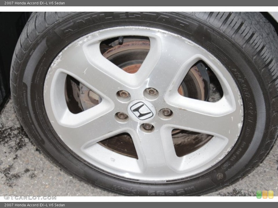 2007 Honda Accord EX-L V6 Sedan Wheel and Tire Photo #80059628