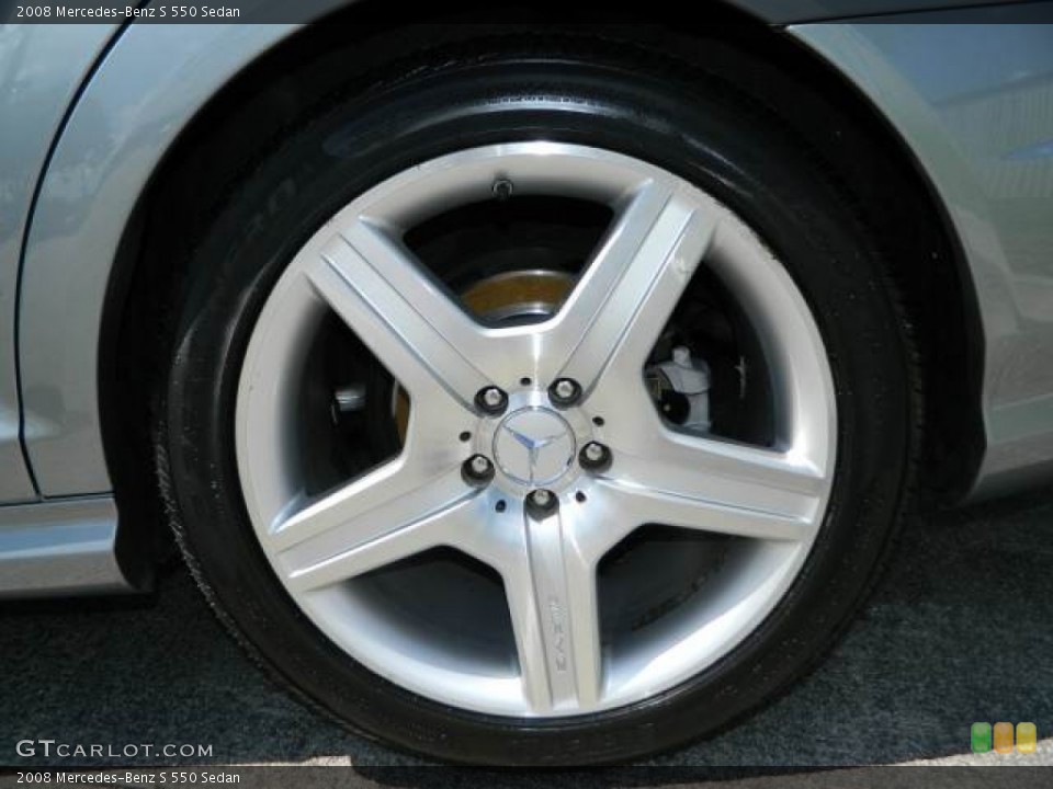 2008 Mercedes-Benz S 550 Sedan Wheel and Tire Photo #80064641