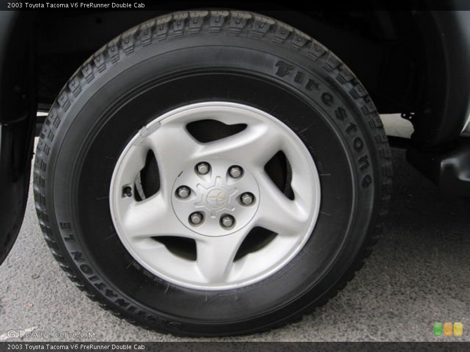 2003 Toyota Tacoma V6 PreRunner Double Cab Wheel and Tire Photo #80066765