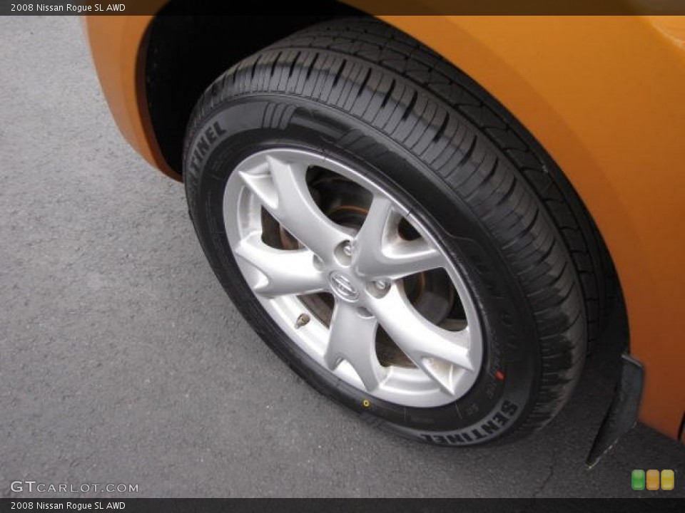 2008 Nissan Rogue SL AWD Wheel and Tire Photo #80072110