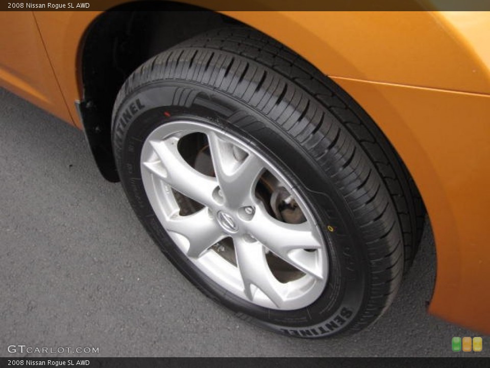 2008 Nissan Rogue SL AWD Wheel and Tire Photo #80072124
