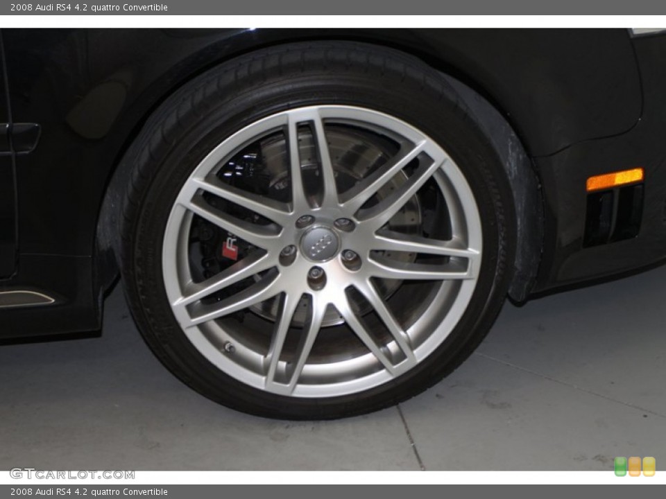 2008 Audi RS4 4.2 quattro Convertible Wheel and Tire Photo #80080287