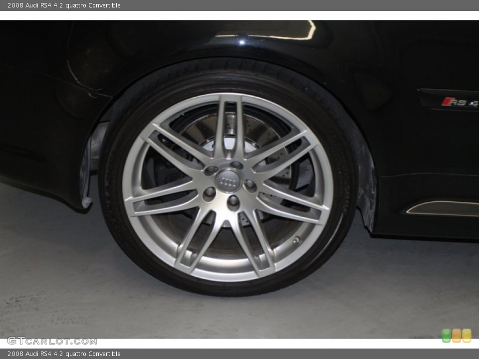 2008 Audi RS4 4.2 quattro Convertible Wheel and Tire Photo #80080304