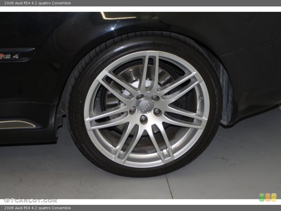 2008 Audi RS4 4.2 quattro Convertible Wheel and Tire Photo #80080419
