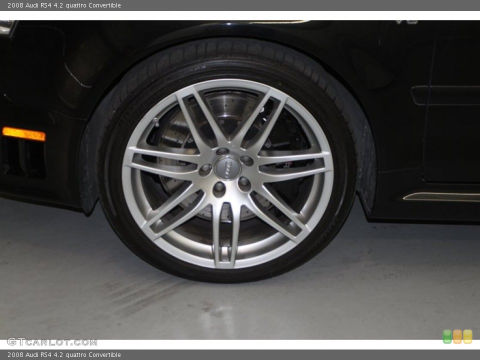 2008 Audi RS4 4.2 quattro Convertible Wheel and Tire Photo #80080433