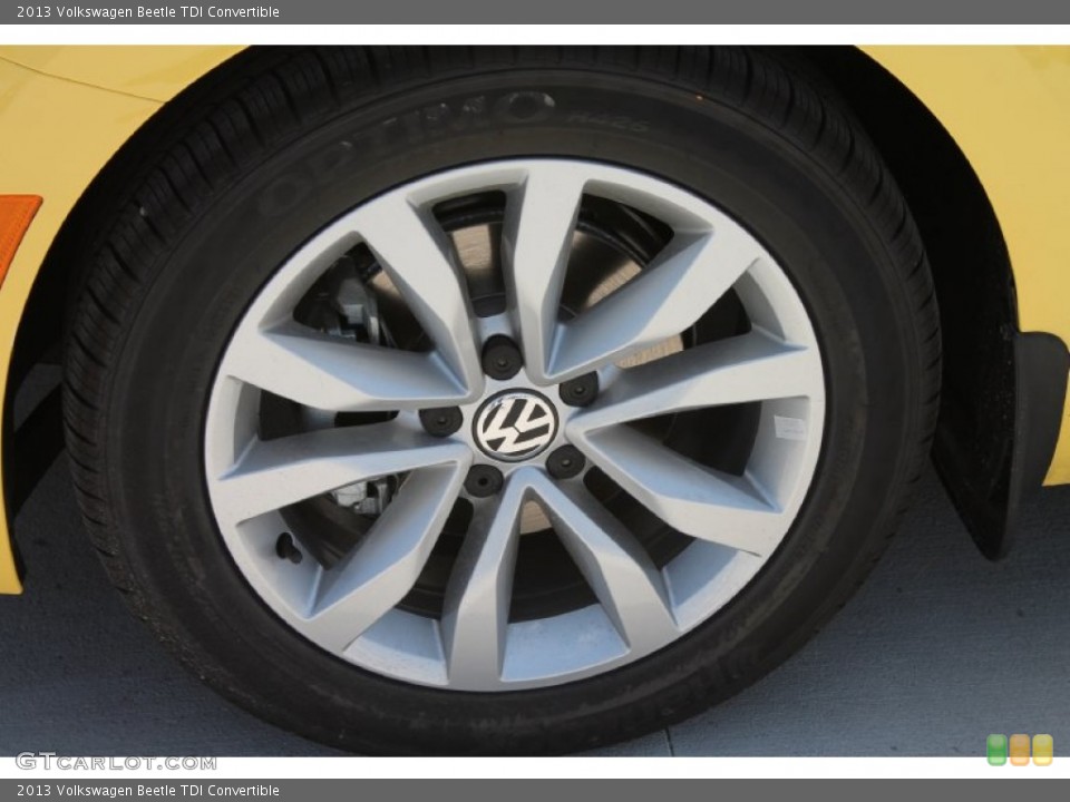 2013 Volkswagen Beetle TDI Convertible Wheel and Tire Photo #80091064