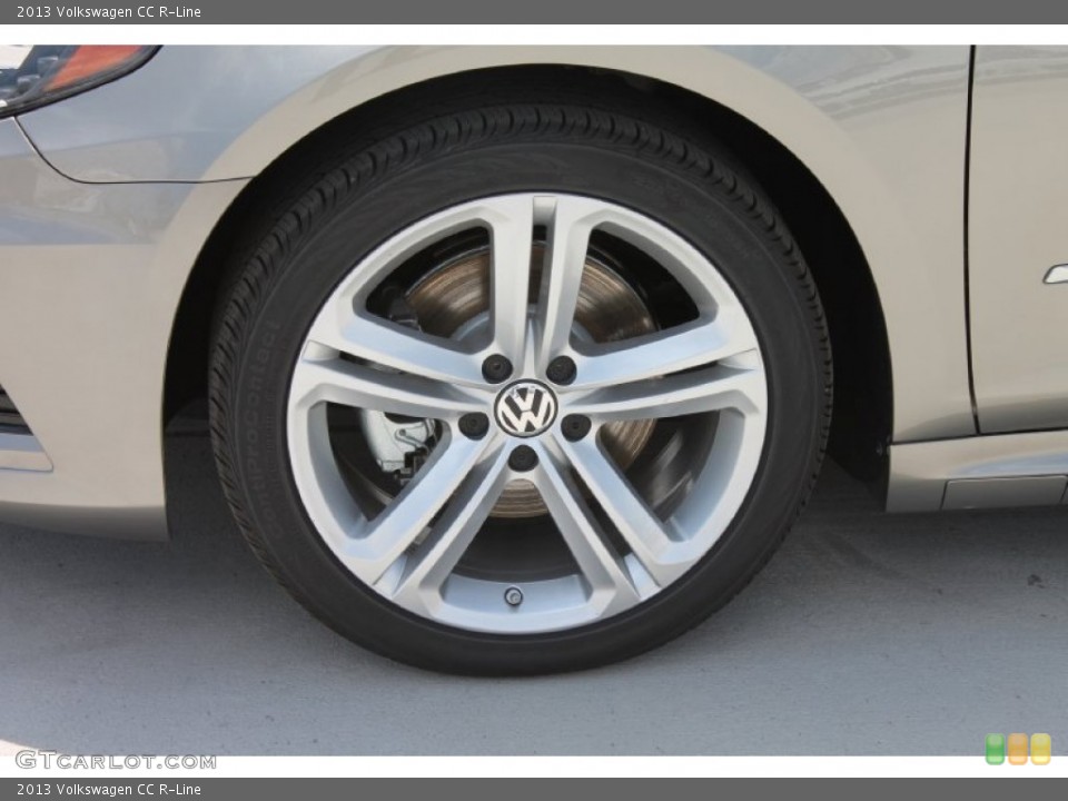 2013 Volkswagen CC R-Line Wheel and Tire Photo #80095594