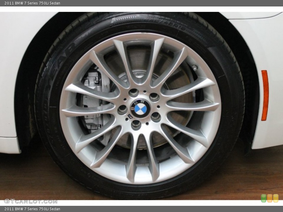 2011 BMW 7 Series 750Li Sedan Wheel and Tire Photo #80098495
