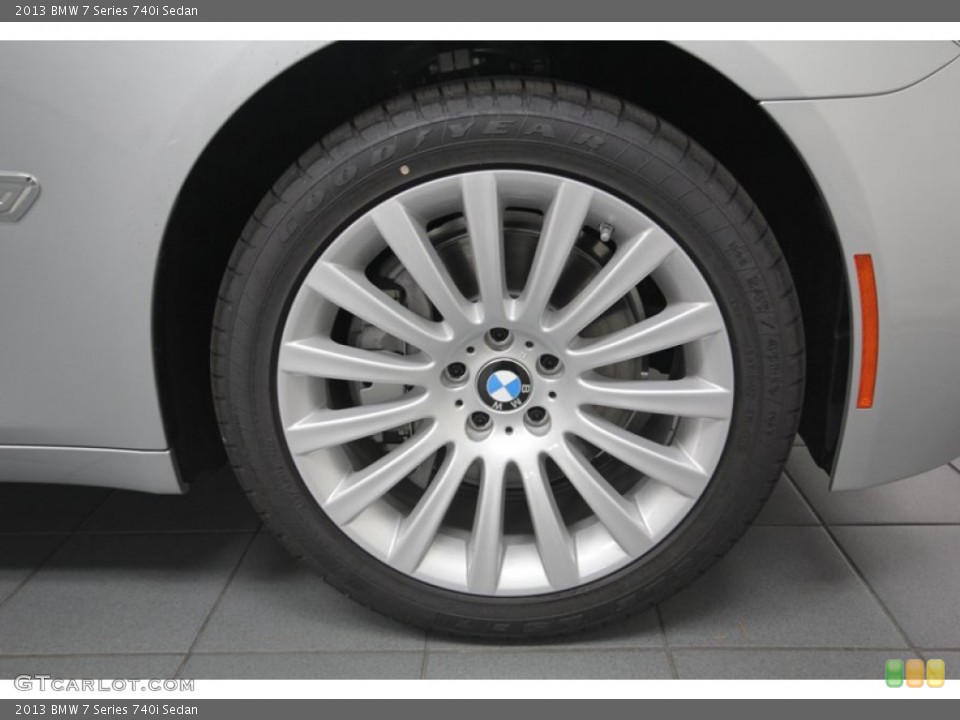 2013 BMW 7 Series 740i Sedan Wheel and Tire Photo #80102821