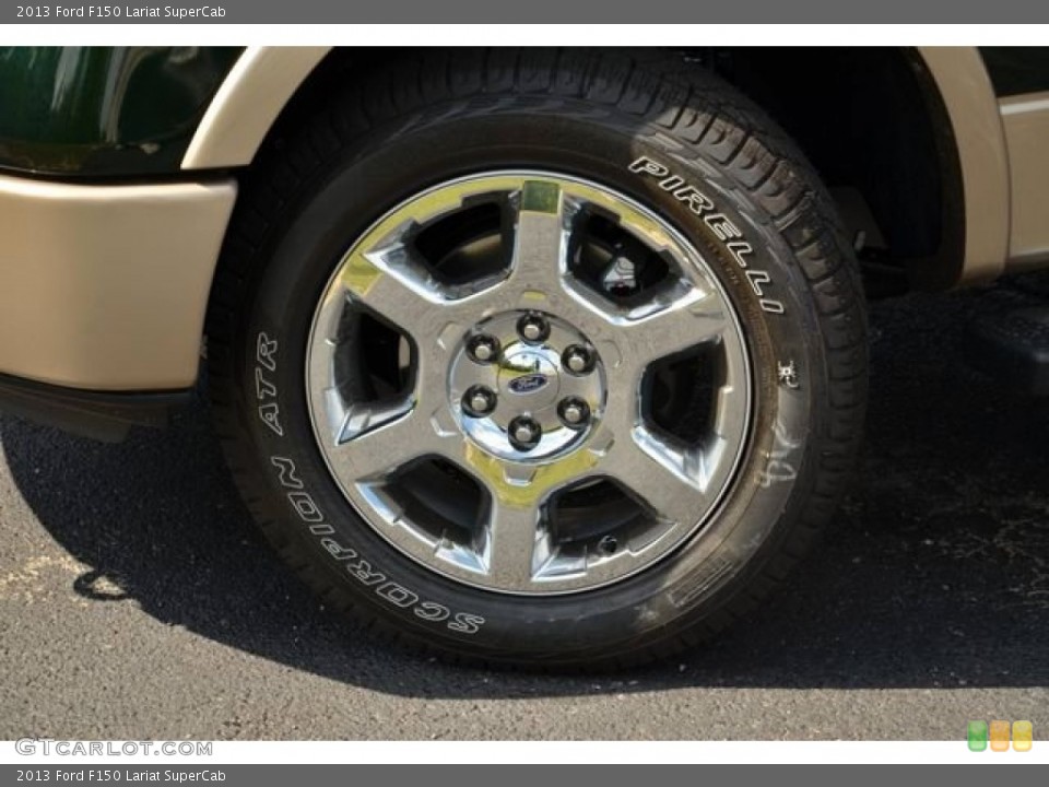 2013 Ford F150 Lariat SuperCab Wheel and Tire Photo #80123106