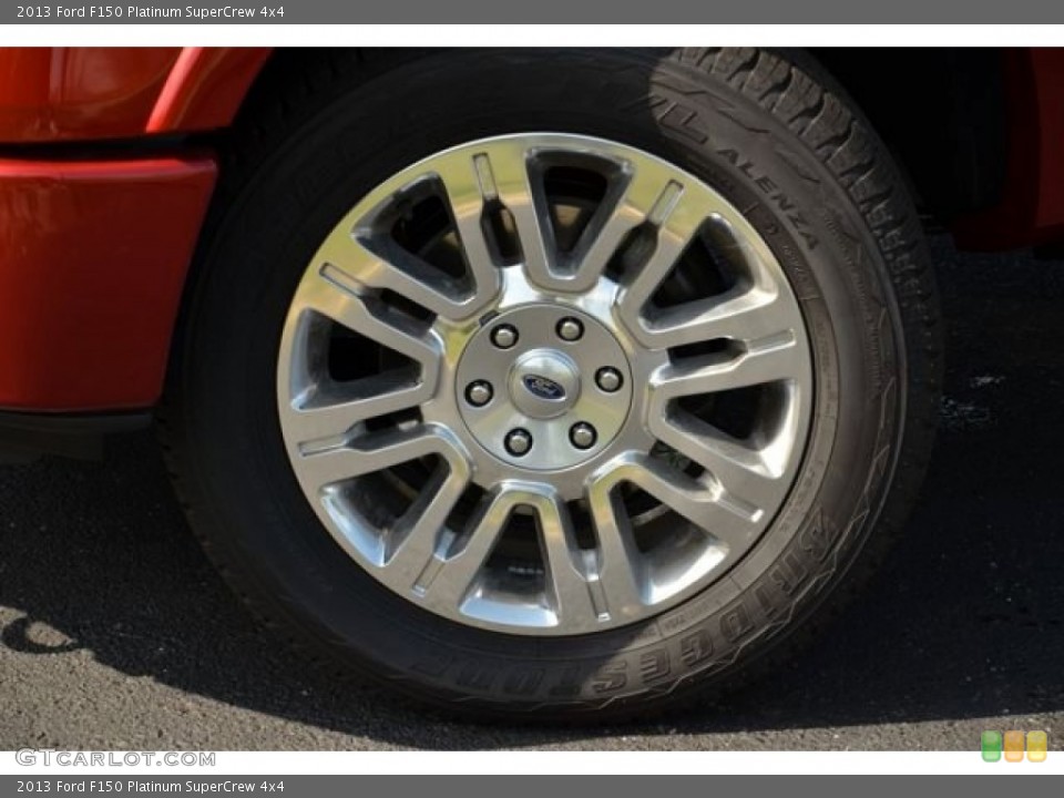 2013 Ford F150 Platinum SuperCrew 4x4 Wheel and Tire Photo #80124546