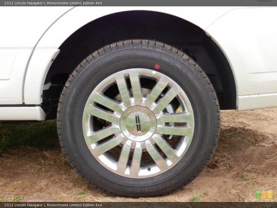 2013 Lincoln Navigator L Monochrome Limited Edition 4x4 Wheel and Tire Photo #80126319