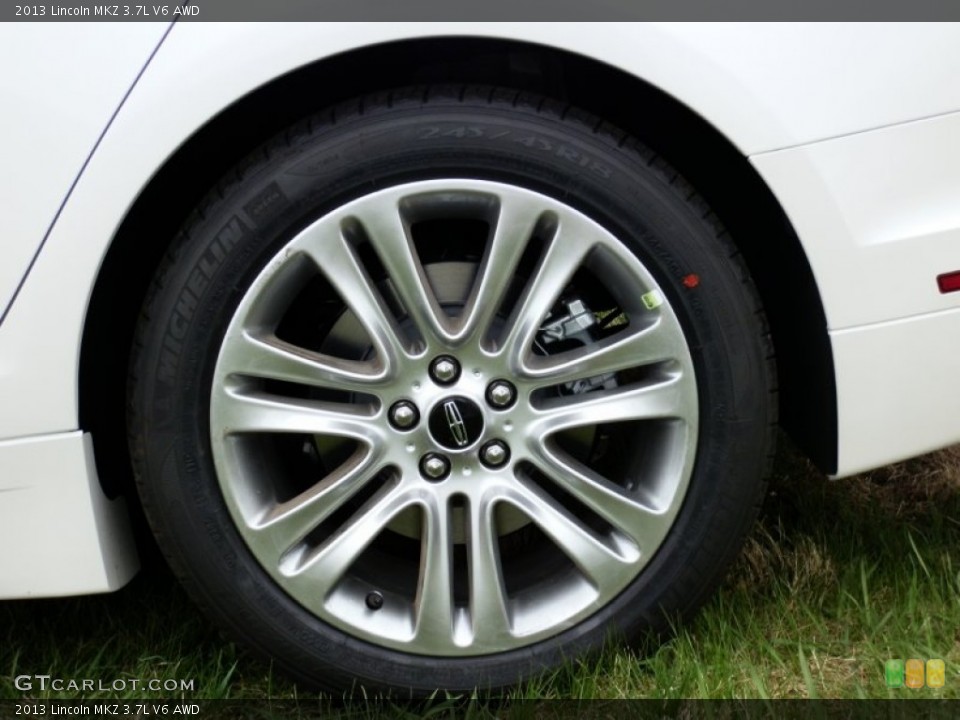 2013 Lincoln MKZ 3.7L V6 AWD Wheel and Tire Photo #80126944