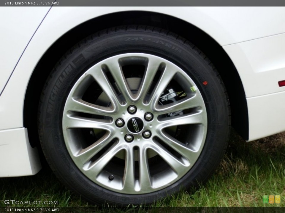 2013 Lincoln MKZ 3.7L V6 AWD Wheel and Tire Photo #80126944