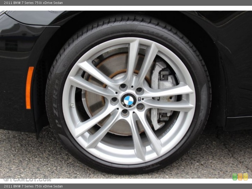 2011 BMW 7 Series 750i xDrive Sedan Wheel and Tire Photo #80127959