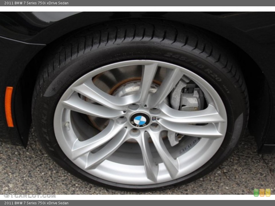 2011 BMW 7 Series 750i xDrive Sedan Wheel and Tire Photo #80127982