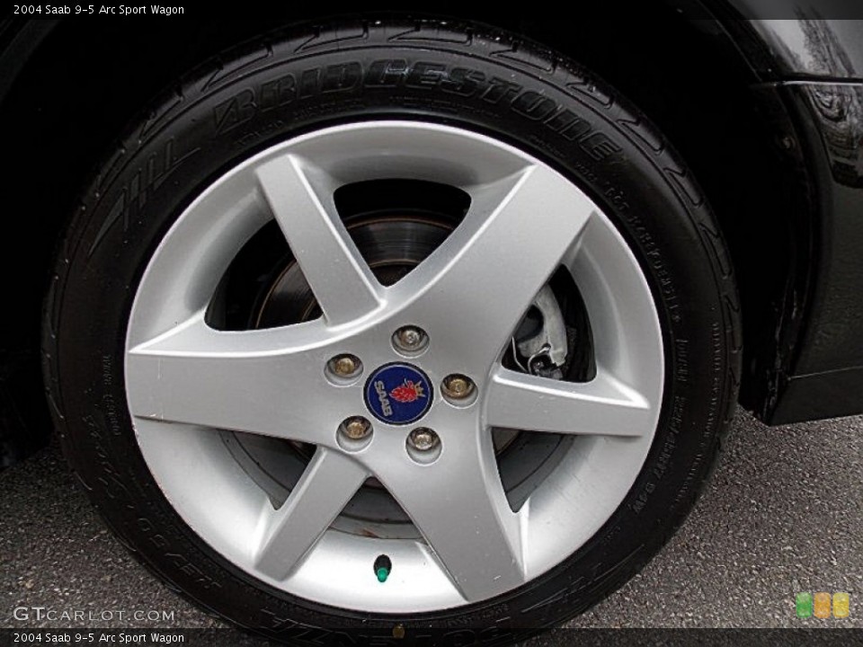 2004 Saab 9-5 Arc Sport Wagon Wheel and Tire Photo #80135364