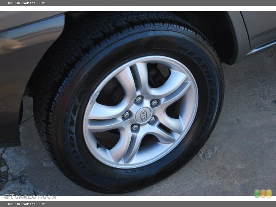 2006 Kia Sportage LX V6 Wheel and Tire Photo #80136966