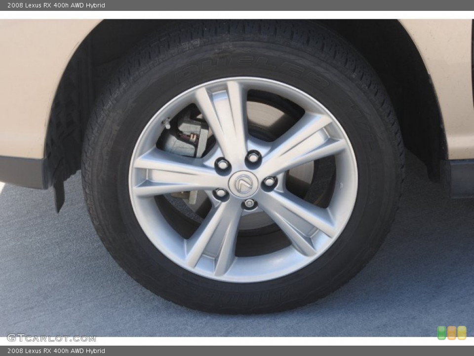 2008 Lexus RX 400h AWD Hybrid Wheel and Tire Photo #80140035