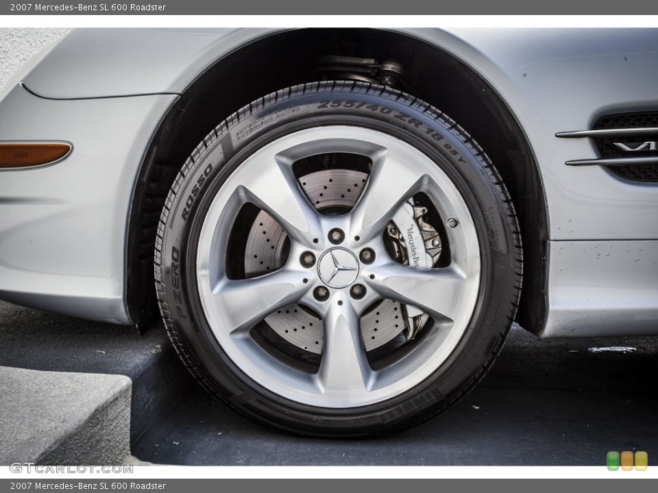 2007 Mercedes-Benz SL 600 Roadster Wheel and Tire Photo #80147202